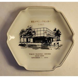 Masonic Plate Tokyo  Masonic Center 1981